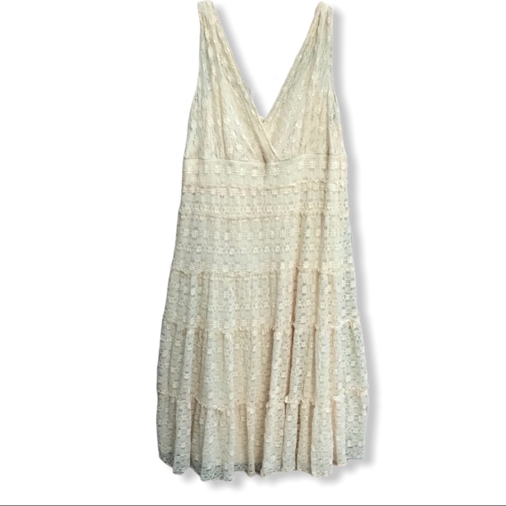 Max Studio Cream Boho Dress